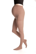duomed advantage 20-30 mmHg maternity panty petite closed toe beige small