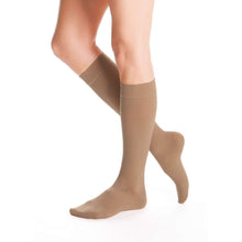 duomed advantage 20-30 mmHg calf petite closed toe almond large