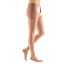 mediven plus 40-50 mmHg thigh waist attachment left petite open toe beige size VII