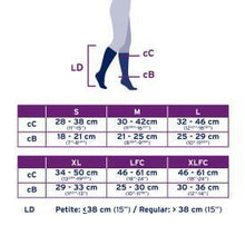 Jobst Opaque Knee High Stockings - Petite - Closed Toe