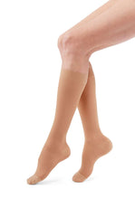 duomed transparent 20-30 mmHg calf petite closed toe nude xx-large