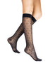 Sheer Dot Knee High 20-30 Black Size S