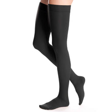 duomed advantage 20-30 mmHg thigh with beaded top band standard closed toe black xx-large