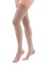 duomed advantage 15-20 mmHg thigh with beaded top band standard open toe beige xx-large