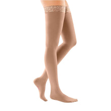 mediven comfort 15-20 mmHg thigh lace topband petite closed toe natural size VII