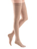 mediven plus 30-40 mmHg thigh beaded silicone topband petite closed toe beige size VII