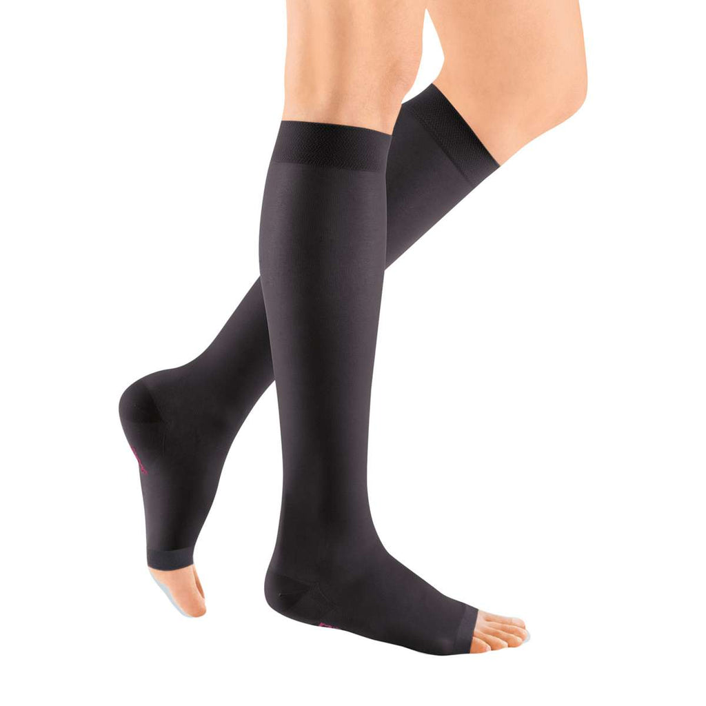 mediven sheer & soft 15-20 mmHg Calf High Open Toe Compression Stockin ...