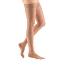 mediven sheer & soft 15-20 mmHg thigh lace topband petite closed toe natural size VII