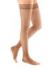 mediven sheer & soft 30-40 mmHg thigh lace topband standard open toe natural size VII