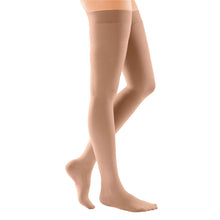 mediven comfort 15-20 mmHg thigh beaded silicone topband petite closed toe natural size VII