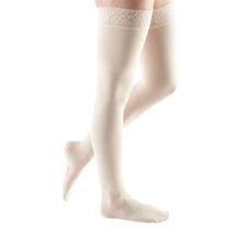 mediven comfort 30-40 mmHg thigh lace topband standard closed toe wheat size VII