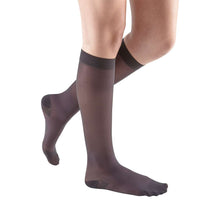 mediven sheer & soft 30-40 mmHg calf standard closed toe charcoal size VII